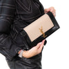 Saint Laurent Kate Black And Beige Clutch Bag