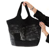 Saint Laurent Icare Woven Black Raffia Tote Bag