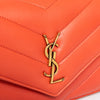 Saint Laurent Loulou Orange Leather Shoulder Bag