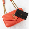 Saint Laurent Loulou Orange Leather Shoulder Bag