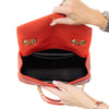 Saint Laurent Loulou Orange Leather Shoulder Bag