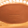 Saint Laurent Cassandre Round Raffia And Leather Crossbody Bag