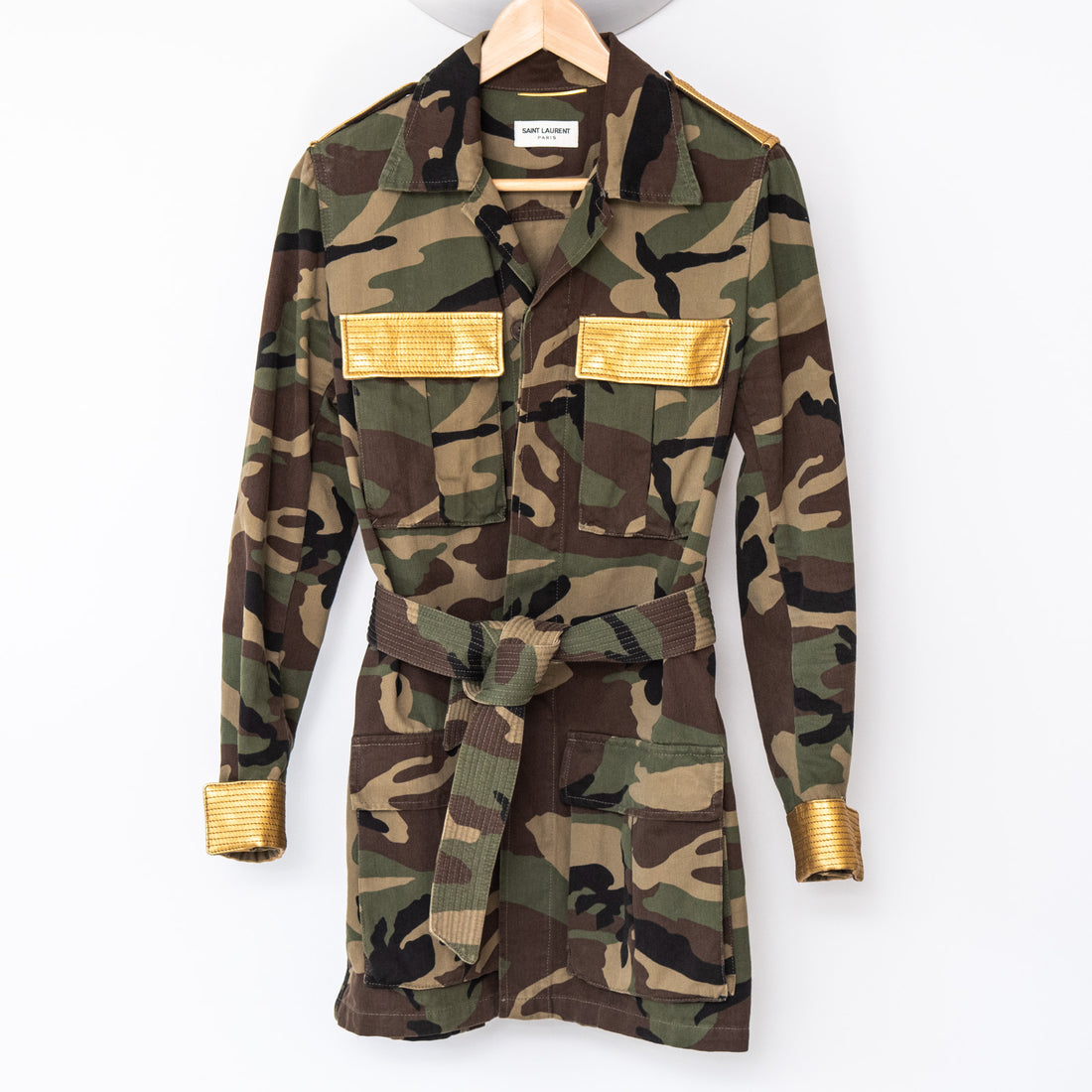  Saint Laurent Camouflage Safari Jacket Saint Laurent