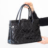 Chanel Portobello Black Glazed Leather Handbag