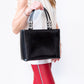 Dior Black Leather Tote Bag