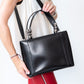 Dior Black Leather Tote Bag