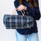 Burberry Navy Check Tote Bag