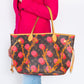 Louis Vuitton Limited Edition  Brown Multicolour Neverfull MM Ramages