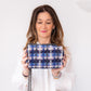 Chanel Mini Rectangular Navy And Blue Tweed  Bag