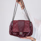 Chanel Burgundy Accordion Messenger Bag
