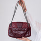 Chanel Burgundy Accordion Messenger Bag
