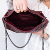 Chanel Burgundy Accordion Messenger Bag - EVEYSPRELOVED