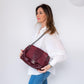 Chanel Burgundy Accordion Messenger Bag