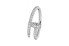 Cartier 18ct White Gold Juste Un Clou Ring Small Model Size 49