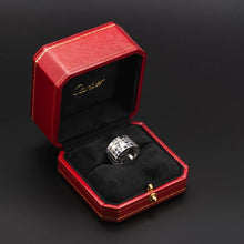  Cartier Lanieres Sapphire Diamond White Gold Ring