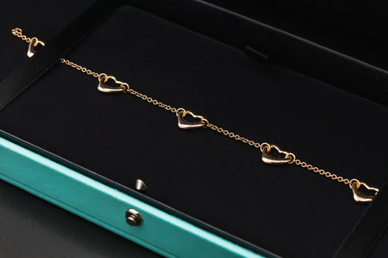 Tiffany & Co Elsa Peretti® Open Heart 18ct Yellow Gold Bracelet