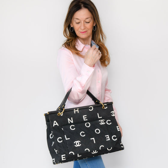 Chanel CC Letter Tote Bag EVEYSPRELOVED