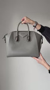 Givenchy Grey Leather Medium Antigona Bag