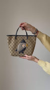 Gucci GG Monogram Childrens Mini Zoo Bird Tote Bag