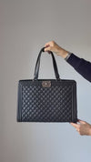 Chanel Boy Black Caviar Leather Tote Bag