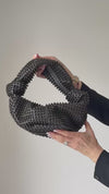 Bottega Veneta Brown Double Knot Beaded Leather Clutch Bag