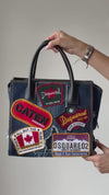 Dsquared2 Deana Patch Denim Tote Bag With Wallet