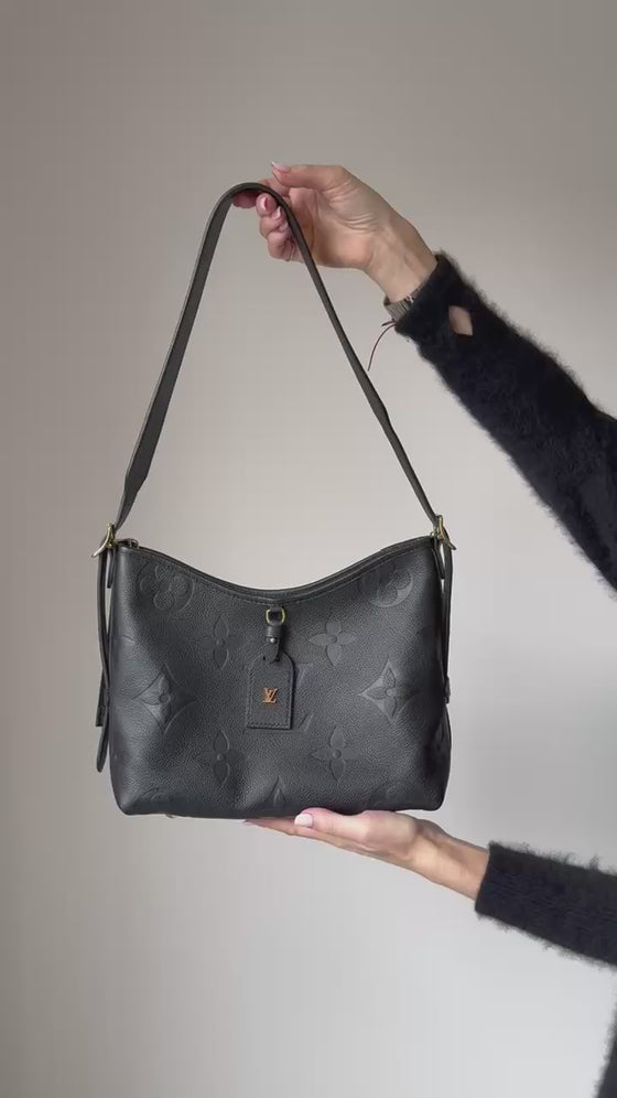 Louis Vuitton Empreinte CarryAll PM Black Bag