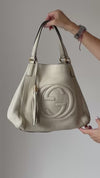 Gucci Soho Off White Tassel Leather Shoulder Bag