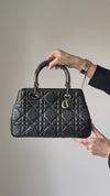 Dior Lady 95.22 Black Calfskin Leather Bag