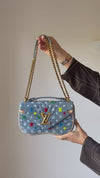 Louis Vuitton Blue Denim New Wave Bag