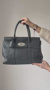 Mulberry Dolphin Grey Leather Bayswater Tote Bag