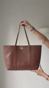 Mulberry Bayswater Oak Small Classic Grain Leather Tote Bag