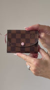 Louis Vuitton Damier Ebene Leather Rosalie Coin Purse