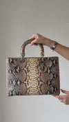 Dior Lady Dior Large Python Leather Bag