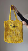 Prada Logo Crochet Tote bag