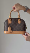 Louis Vuitton Alma BB Monogram Leather Bag