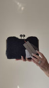 **UNUSED** Ermanno Scervino Donna Black Clutch Bag