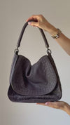 Bottega Veneta Cervo Aubergine Leather Hobo Bag