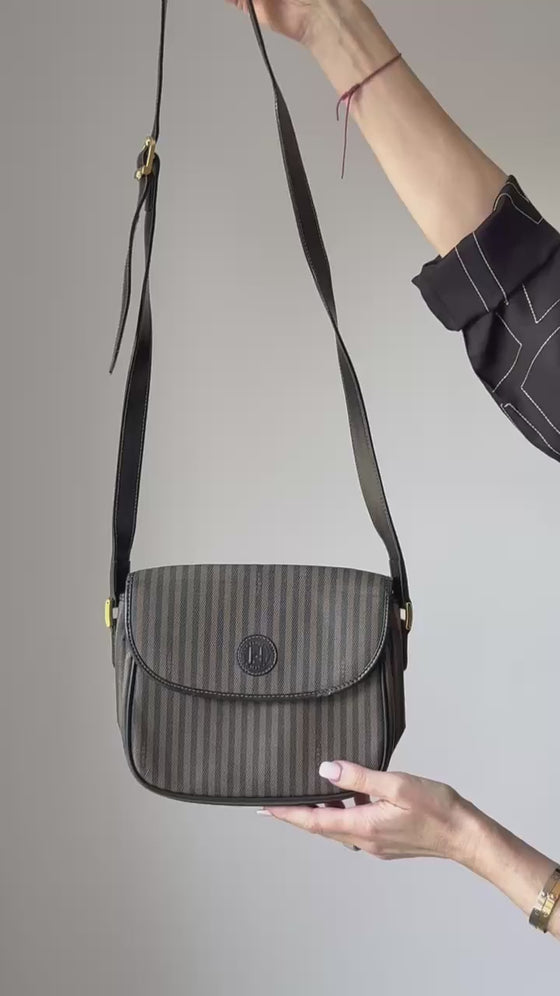 Fendi Vintage Stripe Crossbody Bag