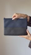 Chanel Navy And Black Leather Boy O Case Bag