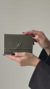 Louis Vuitton Khaki Compact Capucines Wallet