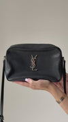 Saint Laurent Lou Tassel Black Soft Leather Camera Bag