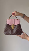 Louis Vuitton Damier Clapton Ebene Leather Magnoli Pink Backpack
