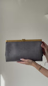 Dolce & Gabbana Grey Lizard Leather Bag