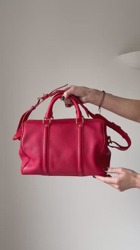 Louis Vuitton Sofia Coppola Red Leather Bag