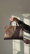 Louis Vuitton Speedy 30 Damier Ebene Tote Bag