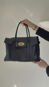 Mulberry Bayswater Black Small Grain Leather Bag