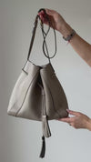 Mulberry Millie Mushroom Grain Leather Tote Bag