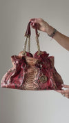 Dior LeTrente Red Python Leather Shoulder Bag