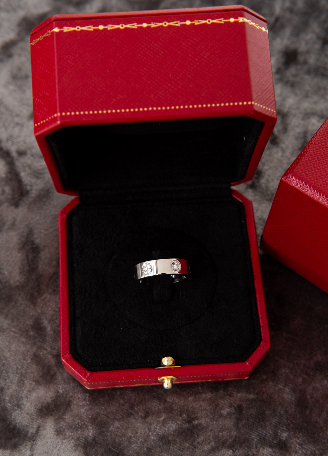Cartier White Gold Love Ring With Diamonds
